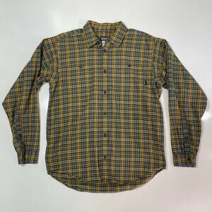 Patagonia Men’s Organic Cotton Shirt Size M Gingham Check Long Sleeve Button